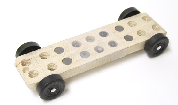 body pre-Weighed Fast Pinewood Derby Car 