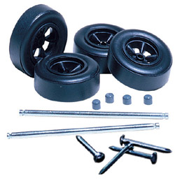 PineCar Wheels / Axles: Stock & Modified