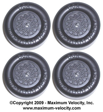 Maximum Velocity Pinewood Derby MATCHED SET of Stock Wheels 