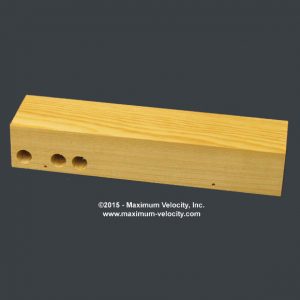 Pine Block Standard Axle Holes - Weight Holes