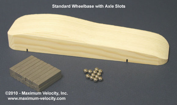 Maximum Velocity! Derby Car Kits | Bulk Pack (12) | Pine Block Wedge Shaped  Kits Includes Wheels & Axles | Pinewood Car Kits