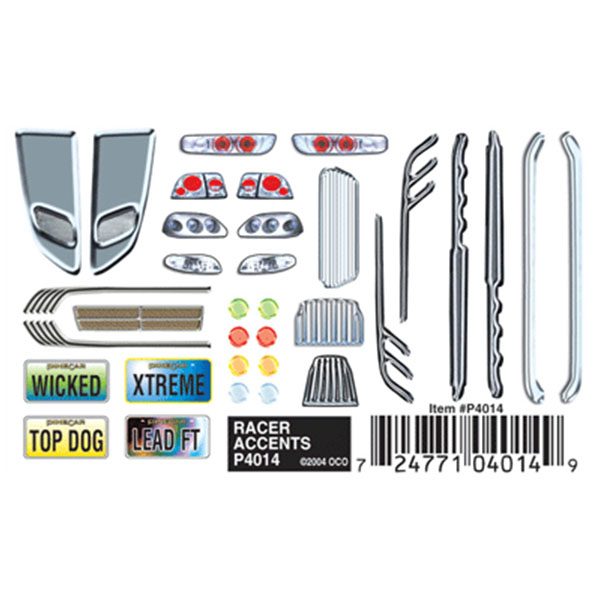 Racer Accents Dry Transfer Decals