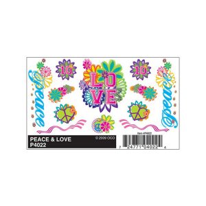 Peace & Love Dry Transfer Decals