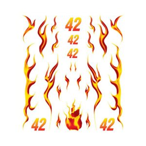 Blazin' Flames Dry Transfer Decals