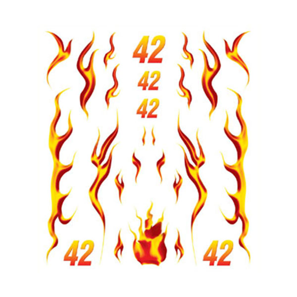 Pinecar 4018 Dry Transfer Decals Flaming Dragon 