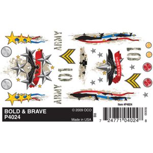 Bold & Brave Dry Transfer Decals