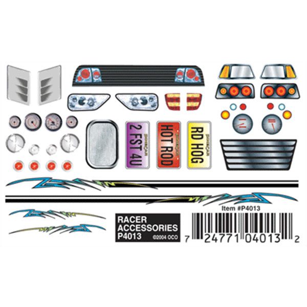 Racer Accessories Dry Transfer Decals