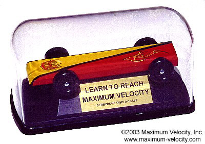 pinewood derby display case