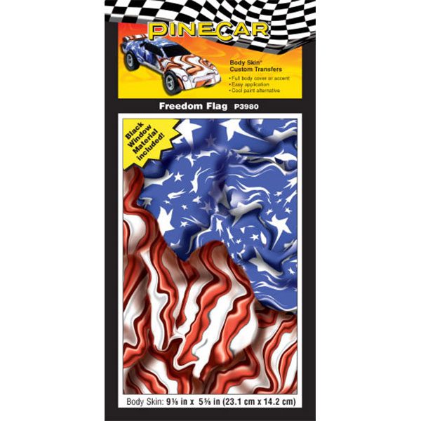 Freedom Flag Body Skin-Pinewood Derby