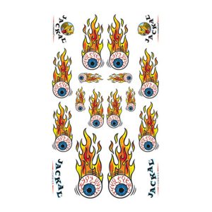 Eyeball Flambe Sticker Decals