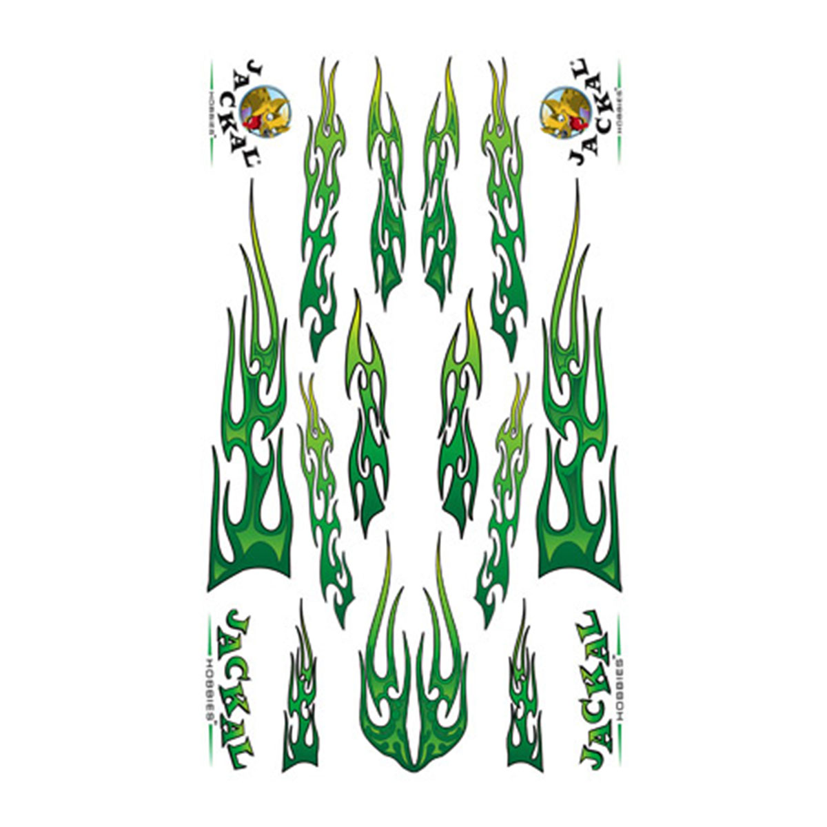 Flames - Pinewood Derby Car Decals