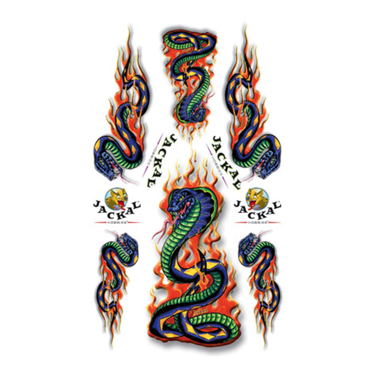 Flaming Cobra Sticker Decals