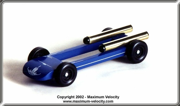 Pinewood Derby Kit Car - 5 Slot Wedge Tungsten or Lead