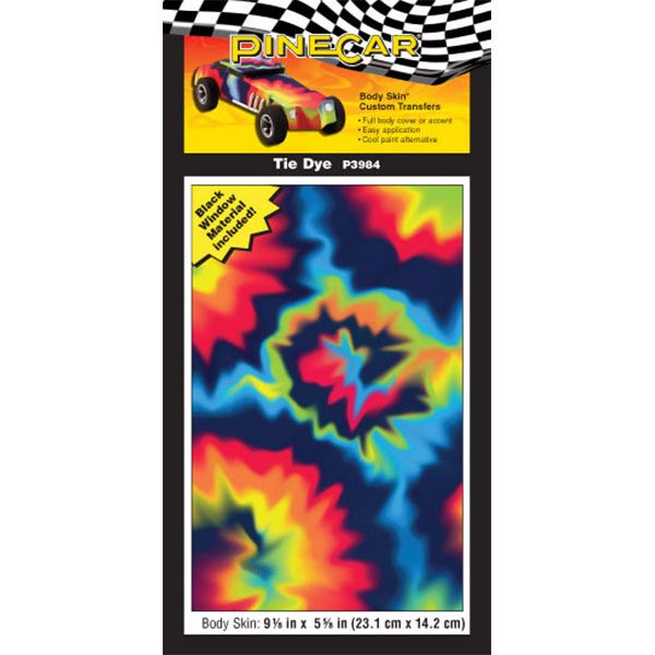 Tie Dye Body Skin-Pinewood Derby