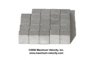 Tungsten Cubes 1/4 Oz For Pinewood Derby - Pack Of 12 By TxW (The Fastest Cars Use These!)