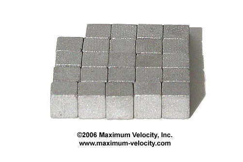 1/4 inch Tungsten Cubes-Pinewood Derby Weight