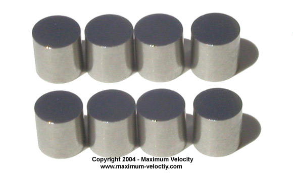 Incremental Dense 3/8 Diameter Cylinder Weights to Fine Tune Your Racer 3oz Total Pinewood Car Derby Tungsten Weight 8-Pack 