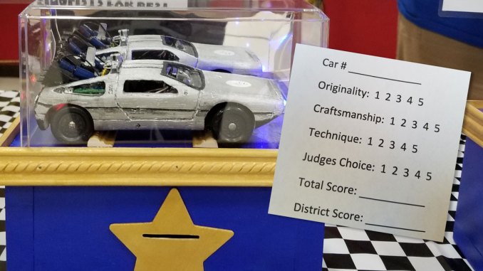 pinewood derby district ballot box