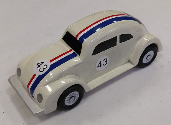 pinewood derby herbie car