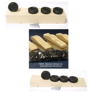 Pinewood Derby Car Kits and Blocks